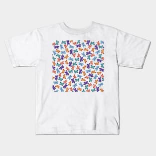 Butterflies Watercolor Pattern Kids T-Shirt
